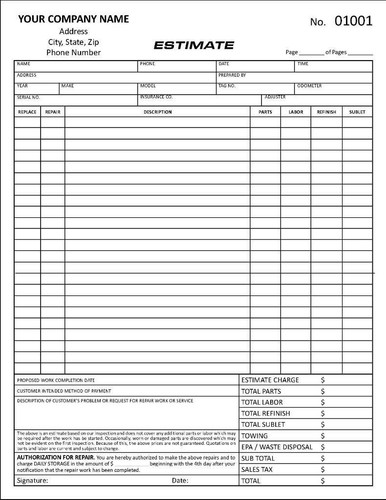 Stima carrozzeria auto 500 - , /