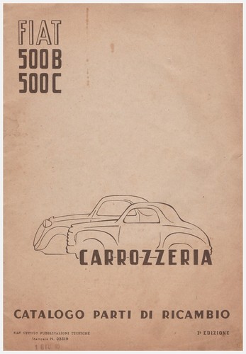 Fiat topolino catalogo parti - fiat,