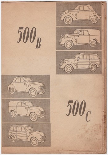 Fiat topolino catalogo parti - ,